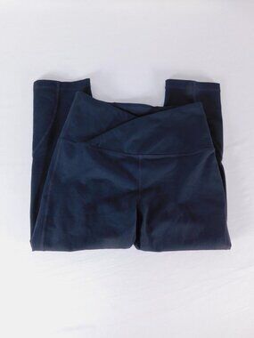 Core 10 Capri Leggings Womens XS Black High Rise Crossover Waist Yoga Gym